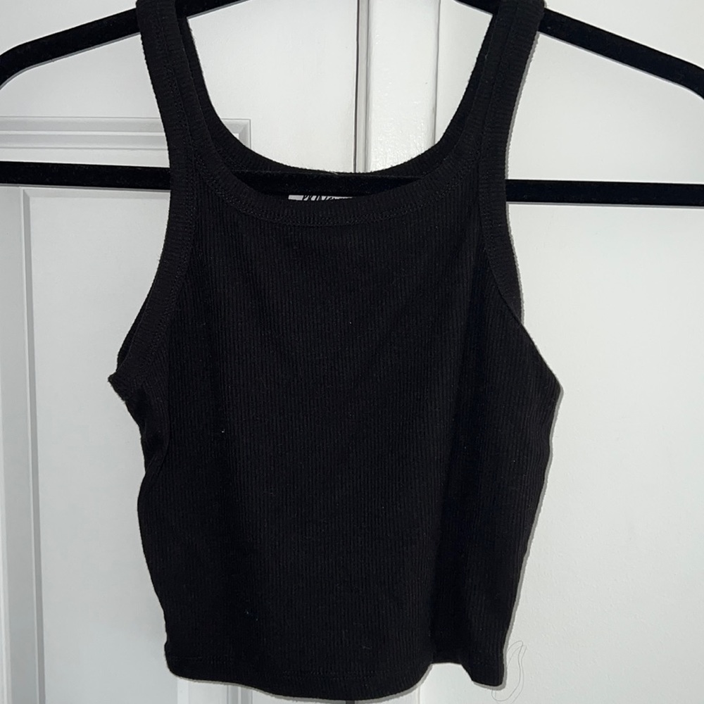 Princess polly black cropped tank